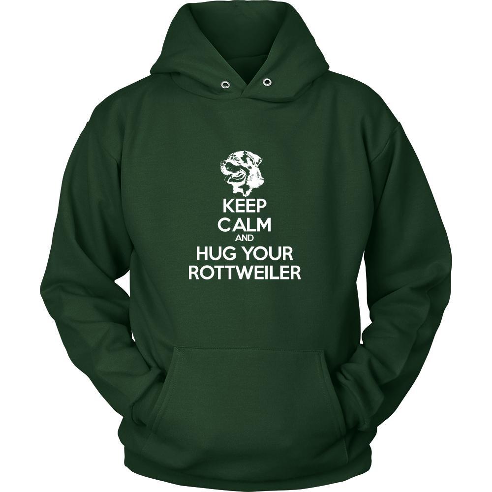 Rottweiler Shirt - Keep Calm and Hug Your Rottweiler- Dog Lover Gift-T-shirt-Teelime | shirts-hoodies-mugs