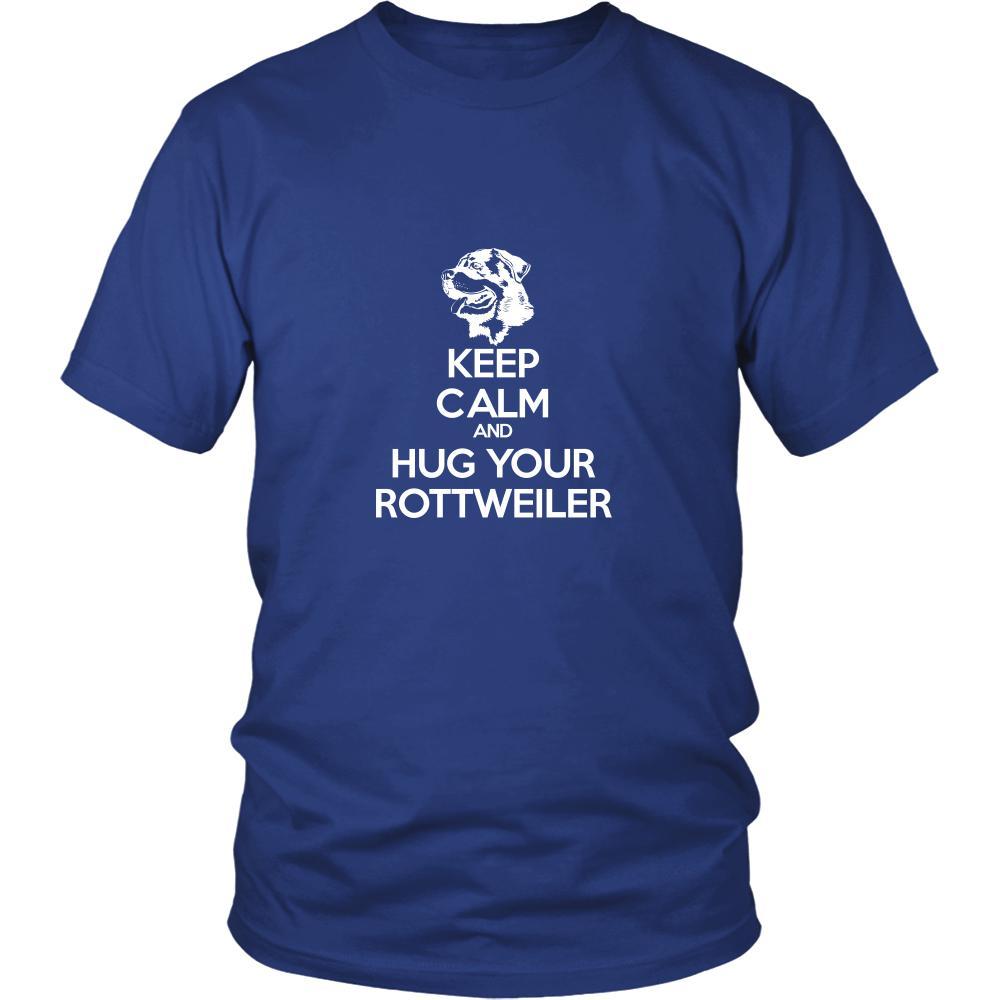 Rottweiler Shirt - Keep Calm and Hug Your Rottweiler- Dog Lover Gift-T-shirt-Teelime | shirts-hoodies-mugs