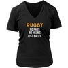 Rugby T Shirt - Rugby No pads No helms Just balls T Shirt-T-shirt-Teelime | shirts-hoodies-mugs