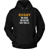 Rugby T Shirt - Rugby No pads No helms Just balls T Shirt-T-shirt-Teelime | shirts-hoodies-mugs