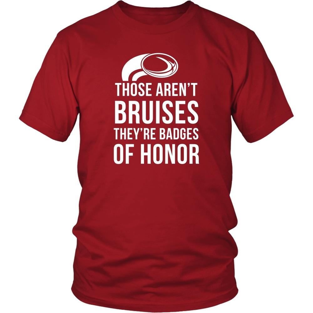 Rugby T Shirt - Rugby Those aren't bruises They're badges of honor-T-shirt-Teelime | shirts-hoodies-mugs