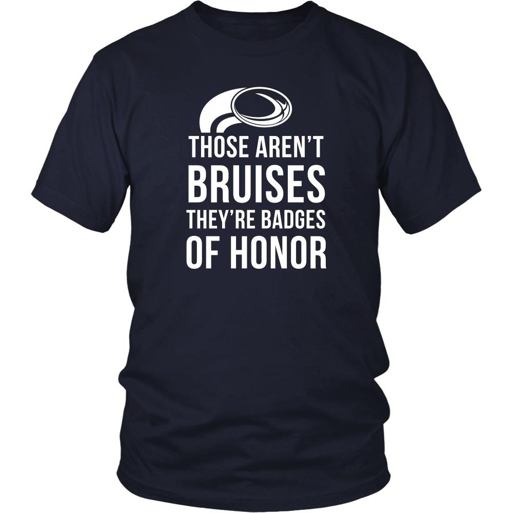 Rugby T Shirt - Rugby Those aren't bruises They're badges of honor-T-shirt-Teelime | shirts-hoodies-mugs