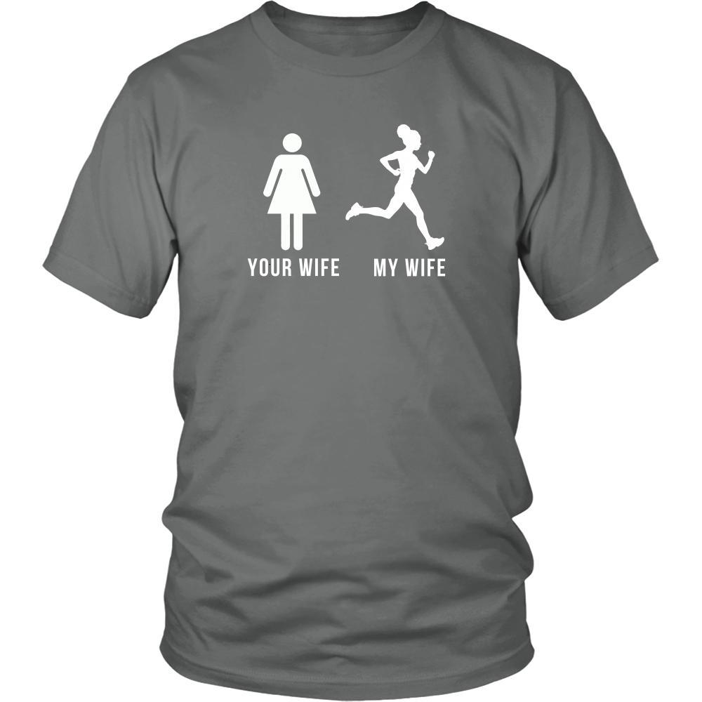 Runners - Your wife My wife Running Customer T-shirt-T-shirt-Teelime | shirts-hoodies-mugs