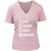 Running - Eat Sleep Run Repeat - Runner Hobby Shirt-T-shirt-Teelime | shirts-hoodies-mugs