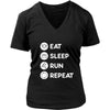 Running - Eat Sleep Run Repeat - Runner Hobby Shirt-T-shirt-Teelime | shirts-hoodies-mugs