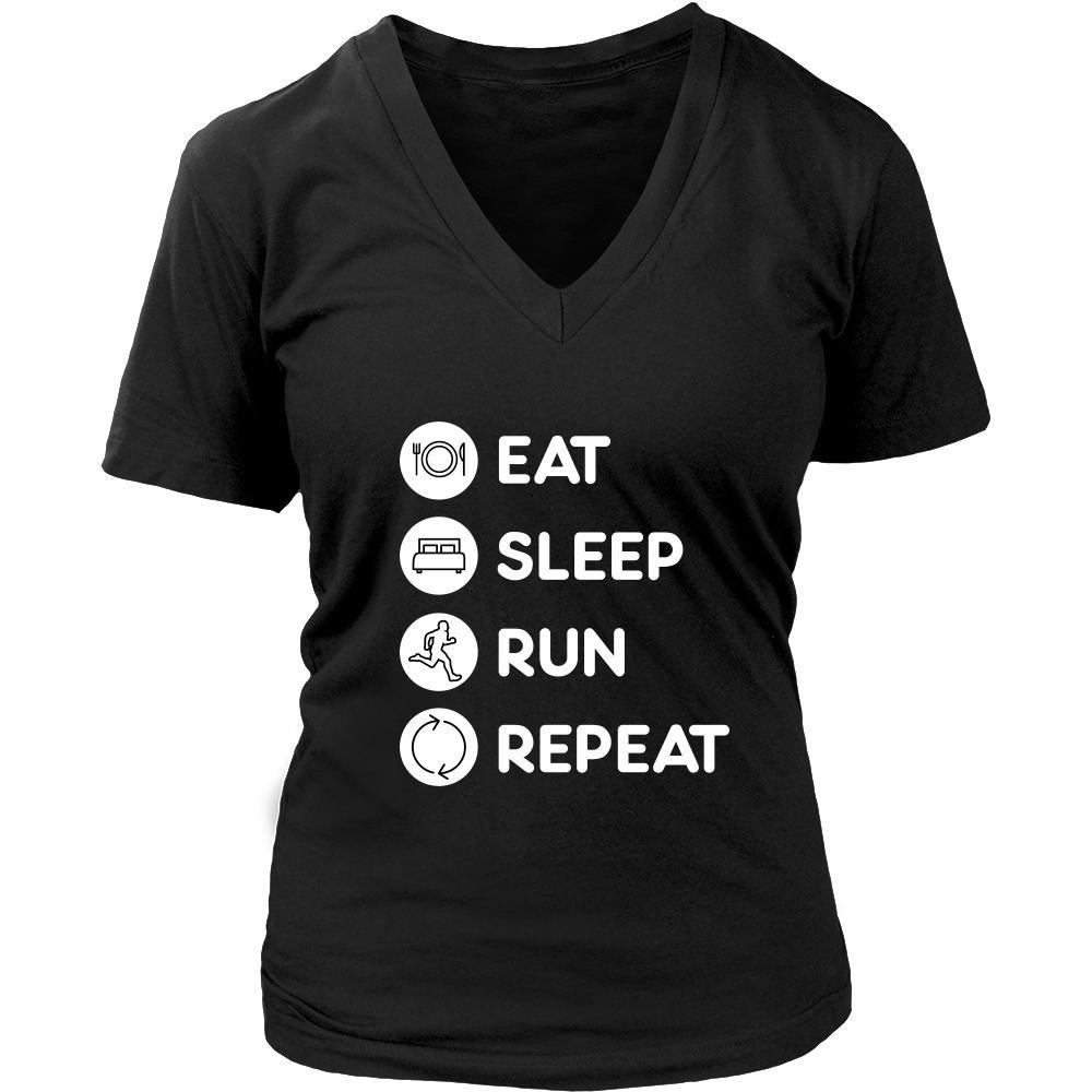 Running - Eat Sleep Run Repeat - Runner Hobby Shirt - Teelime | Unique ...