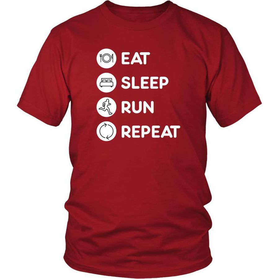 Running - Eat Sleep Run Repeat - Runner Hobby Shirt-T-shirt-Teelime | shirts-hoodies-mugs