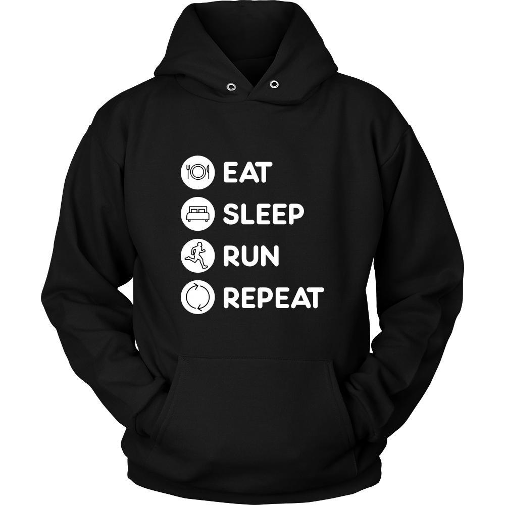 Running - Eat Sleep Run Repeat - Runner Hobby Shirt-T-shirt-Teelime | shirts-hoodies-mugs