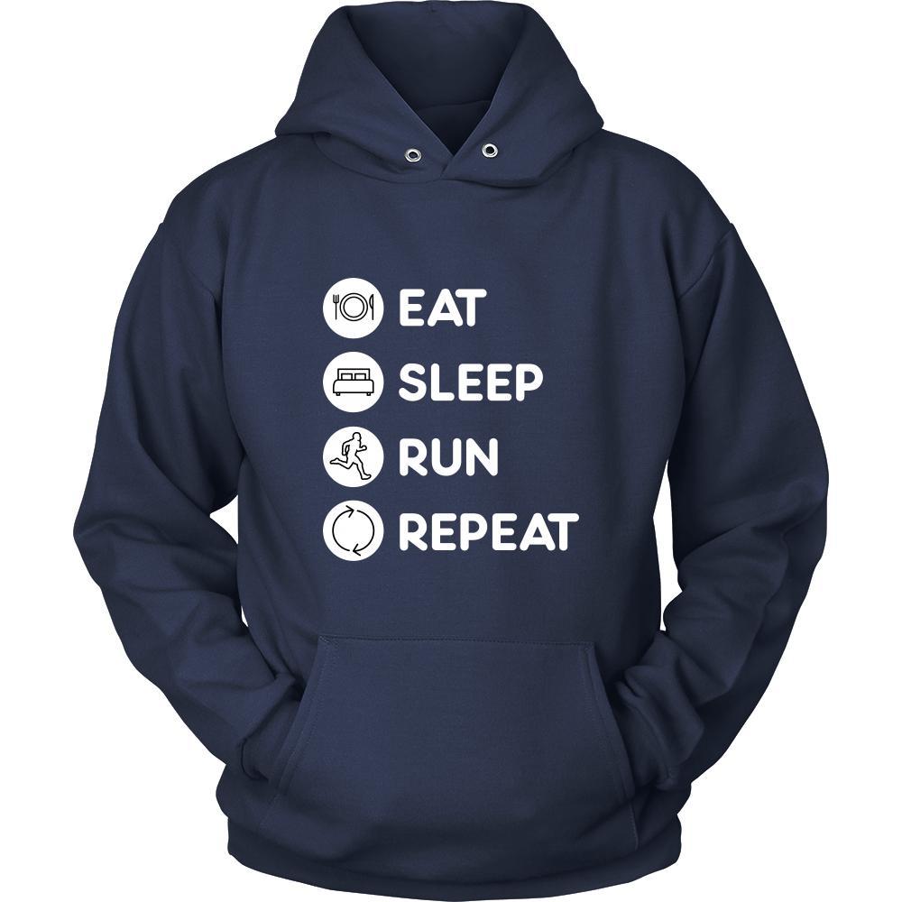 Running - Eat Sleep Run Repeat - Runner Hobby Shirt - Teelime | Unique ...