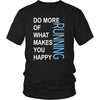 Running Shirt - Do more of what makes you happy Running- Hobby Gift-T-shirt-Teelime | shirts-hoodies-mugs