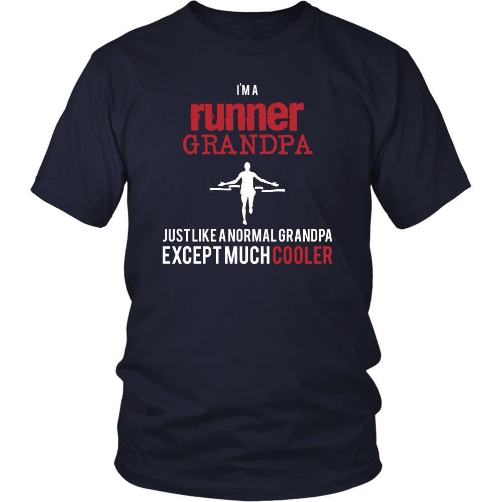 Running Shirt - I'm a runner grandpa just like a normal grandpa except much cooler Grandfather Hobby Gift-T-shirt-Teelime | shirts-hoodies-mugs