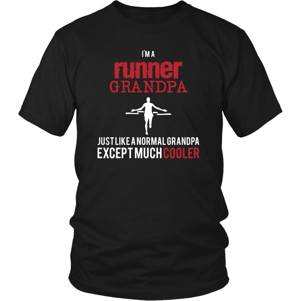 Running Shirt - I'm a runner grandpa just like a normal grandpa except much cooler Grandfather Hobby Gift-T-shirt-Teelime | shirts-hoodies-mugs