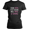 Running Shirt - Some girls play house real girls go Running- Hobby Lady-T-shirt-Teelime | shirts-hoodies-mugs