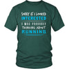 Running Shirt - Sorry If I Looked Interested, I think about Running - Hobby Gift-T-shirt-Teelime | shirts-hoodies-mugs