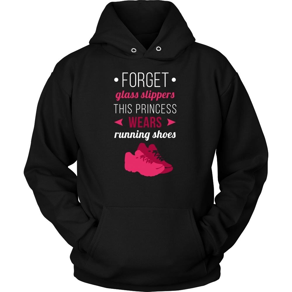 Running T Shirt - Forget glass slippers this princess wears Running shoes-T-shirt-Teelime | shirts-hoodies-mugs