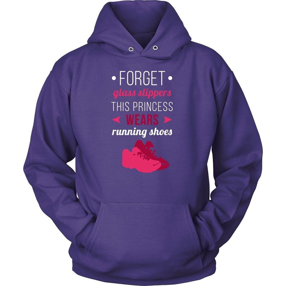 Running T Shirt - Forget glass slippers this princess wears Running shoes-T-shirt-Teelime | shirts-hoodies-mugs