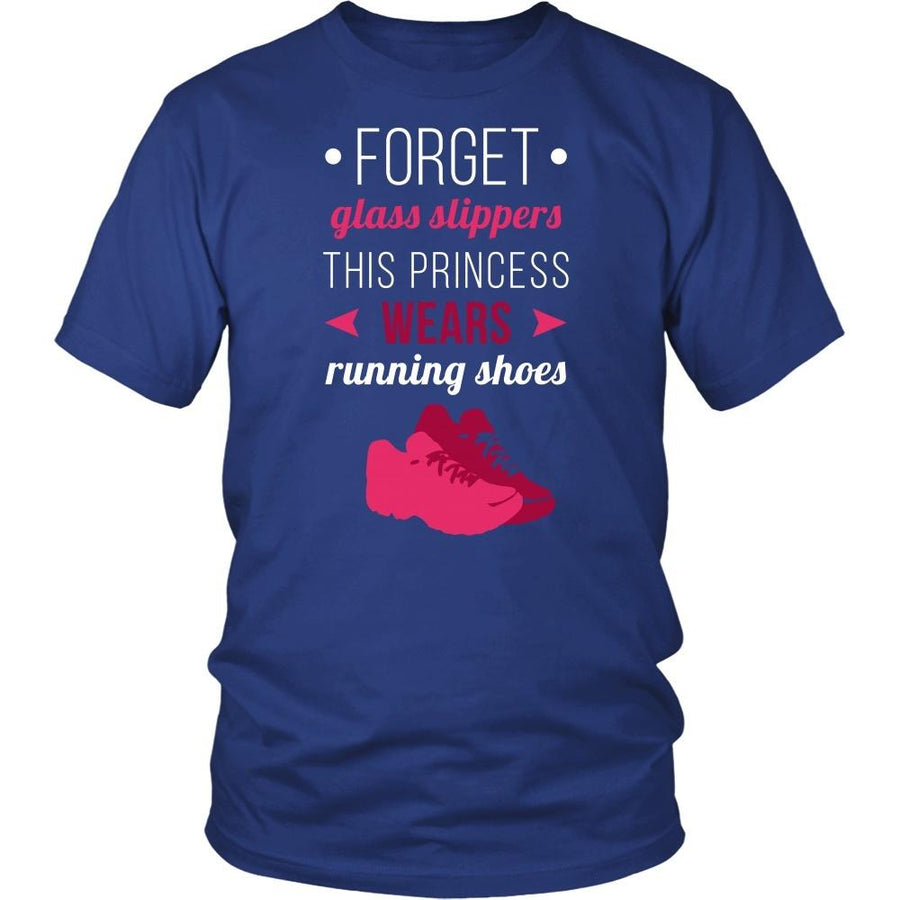 Running T Shirt - Forget glass slippers this princess wears Running shoes-T-shirt-Teelime | shirts-hoodies-mugs