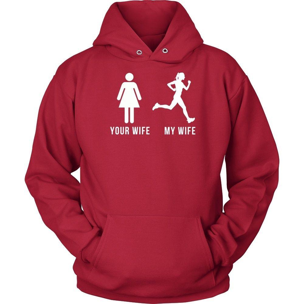 Running T Shirt - Your wife My wife-T-shirt-Teelime | shirts-hoodies-mugs