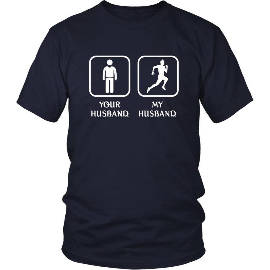 Running - Your husband My husband - Mother's Day Hobby Shirt-T-shirt-Teelime | shirts-hoodies-mugs