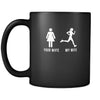 Running Your wife my wife 11oz Black Mug-Drinkware-Teelime | shirts-hoodies-mugs