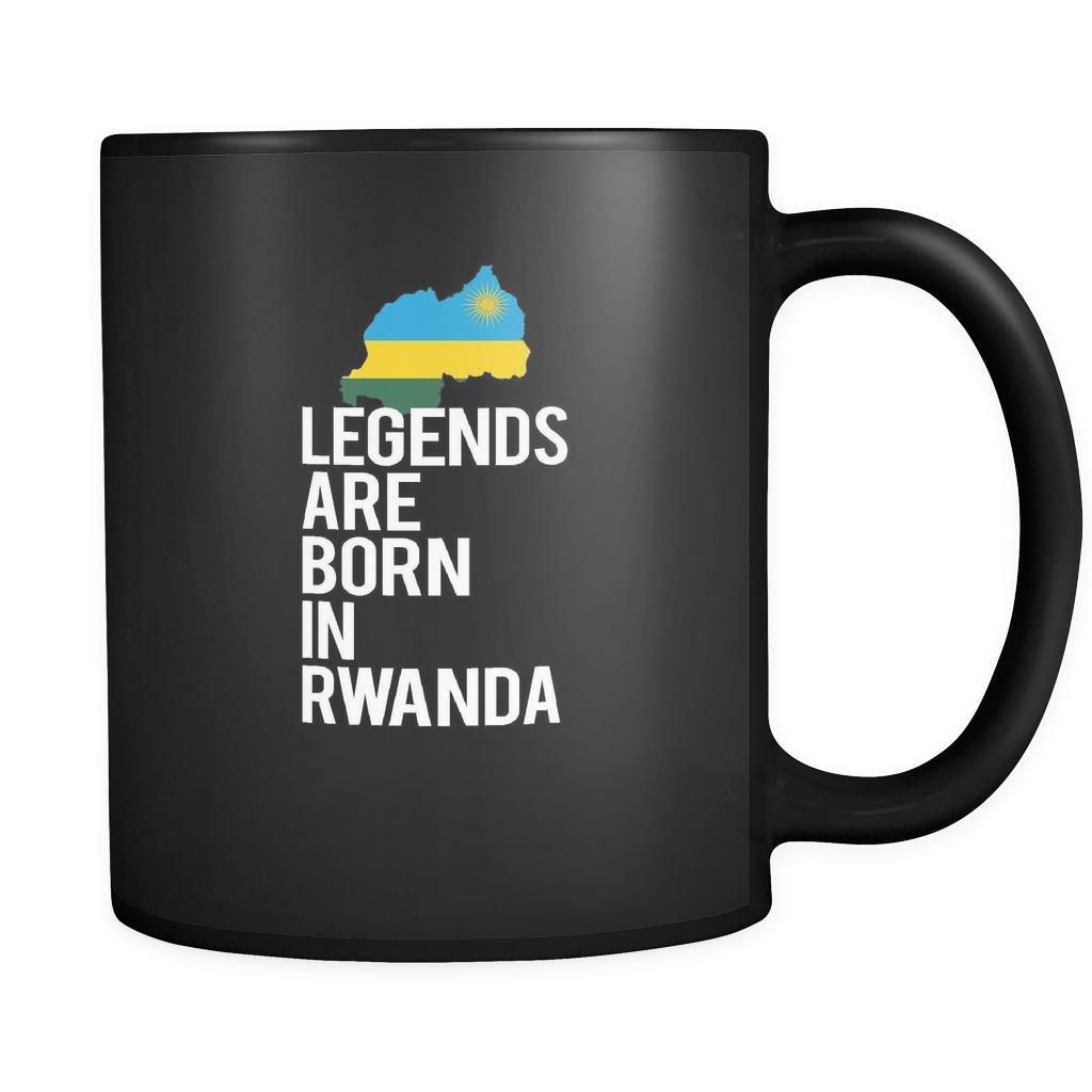 Rwanda Legends are born in Rwanda 11oz Black Mug-Drinkware-Teelime | shirts-hoodies-mugs