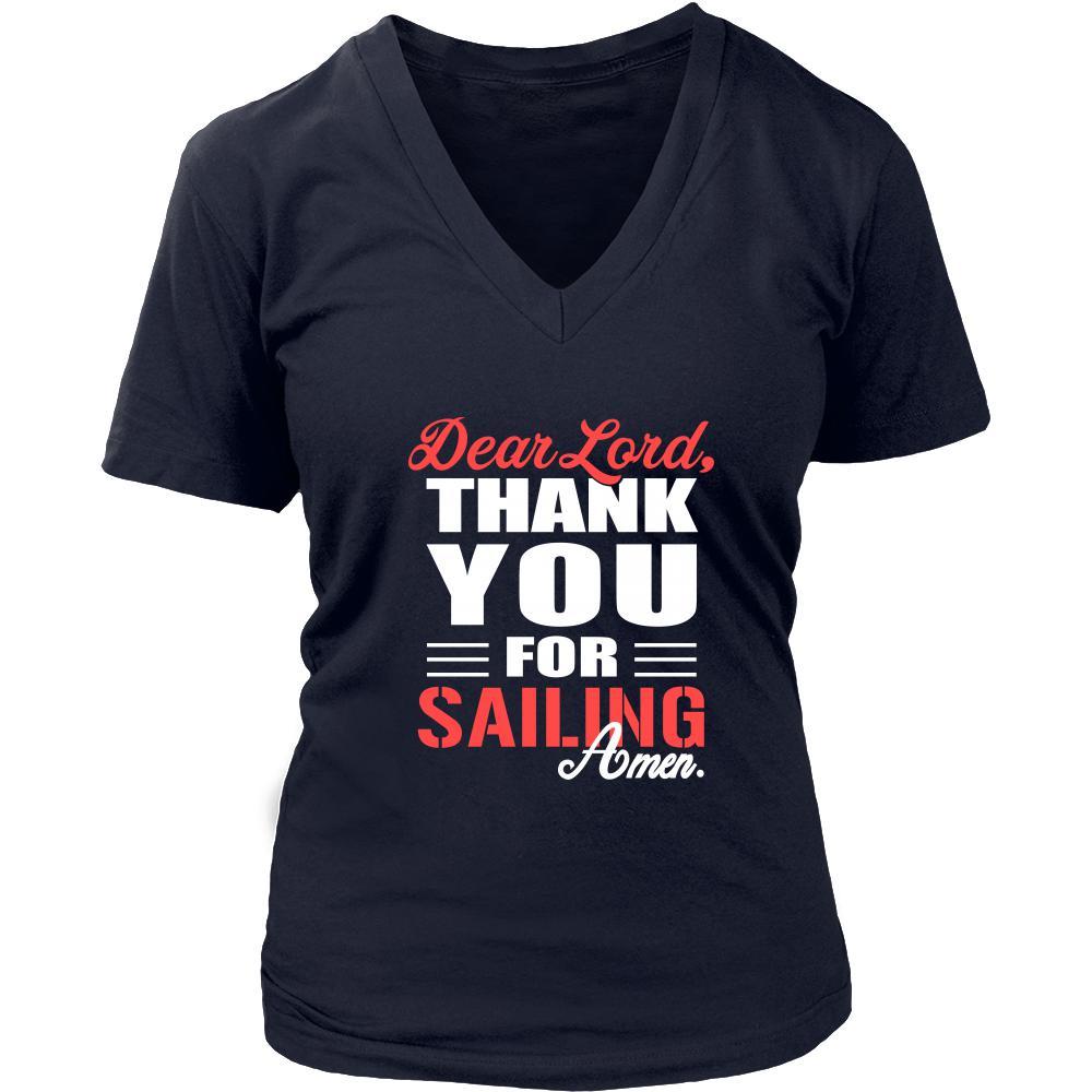 Sailing Shirt - Dear Lord, thank you for Sailing Amen- Hobby-T-shirt-Teelime | shirts-hoodies-mugs