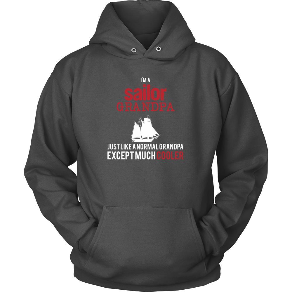 Sailing Shirt - I'm a sailor grandpa just like a normal grandpa except much cooler Grandfather Hobby Gift-T-shirt-Teelime | shirts-hoodies-mugs