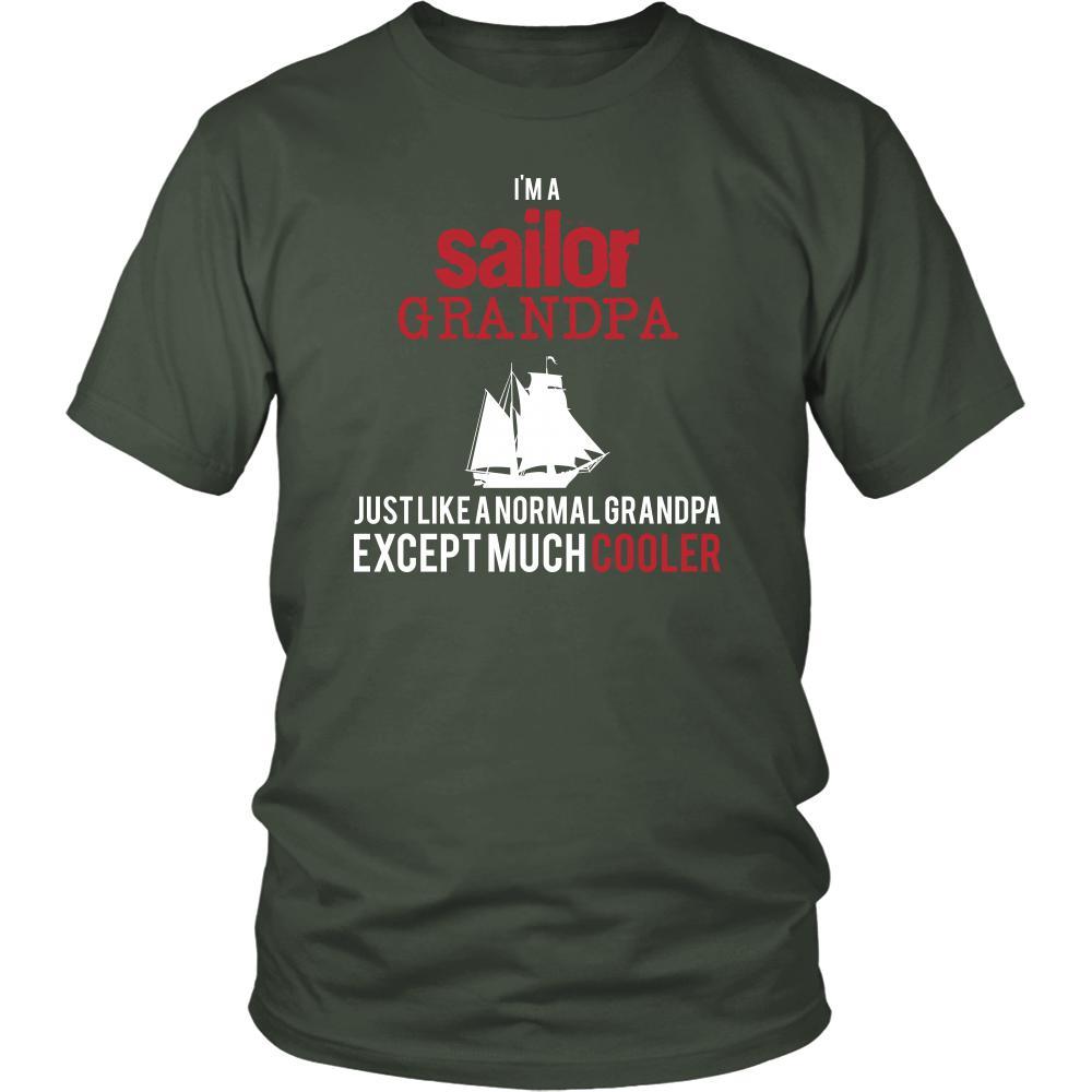 Sailing Shirt - I'm a sailor grandpa just like a normal grandpa except much cooler Grandfather Hobby Gift-T-shirt-Teelime | shirts-hoodies-mugs