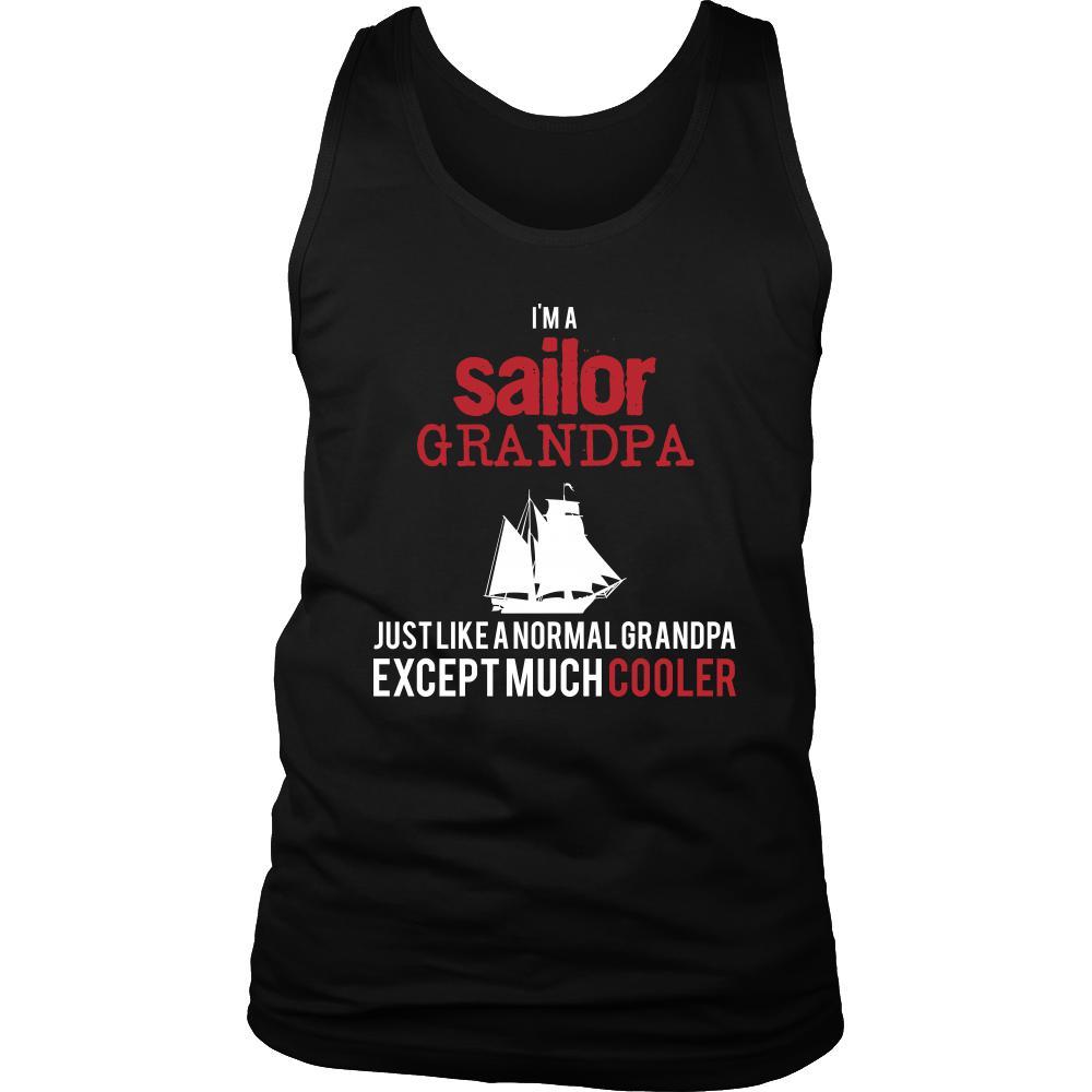 Sailing Shirt - I'm a sailor grandpa just like a normal grandpa except much cooler Grandfather Hobby Gift-T-shirt-Teelime | shirts-hoodies-mugs
