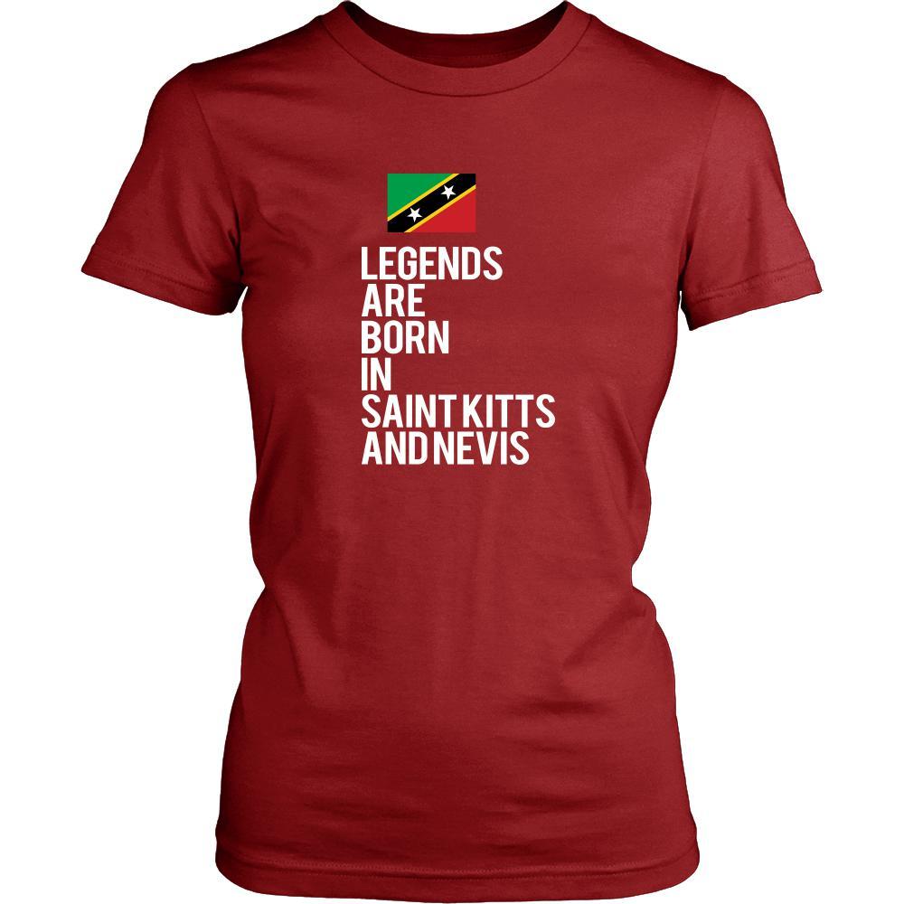 Saint Kitts and Nevis Shirt - Legends are born in Saint Kitts and Nevis - National Heritage Gift-T-shirt-Teelime | shirts-hoodies-mugs
