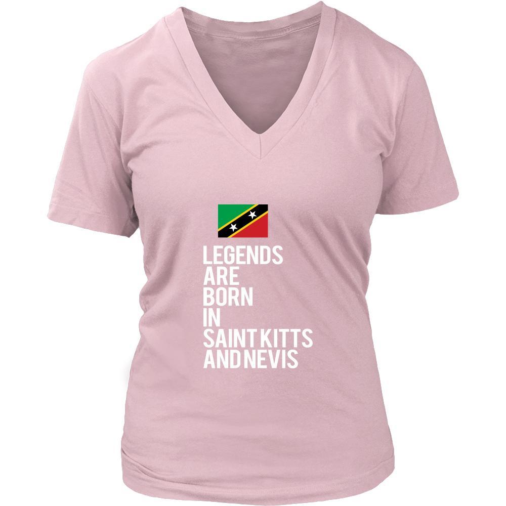 Saint Kitts and Nevis Shirt - Legends are born in Saint Kitts and Nevis - National Heritage Gift-T-shirt-Teelime | shirts-hoodies-mugs
