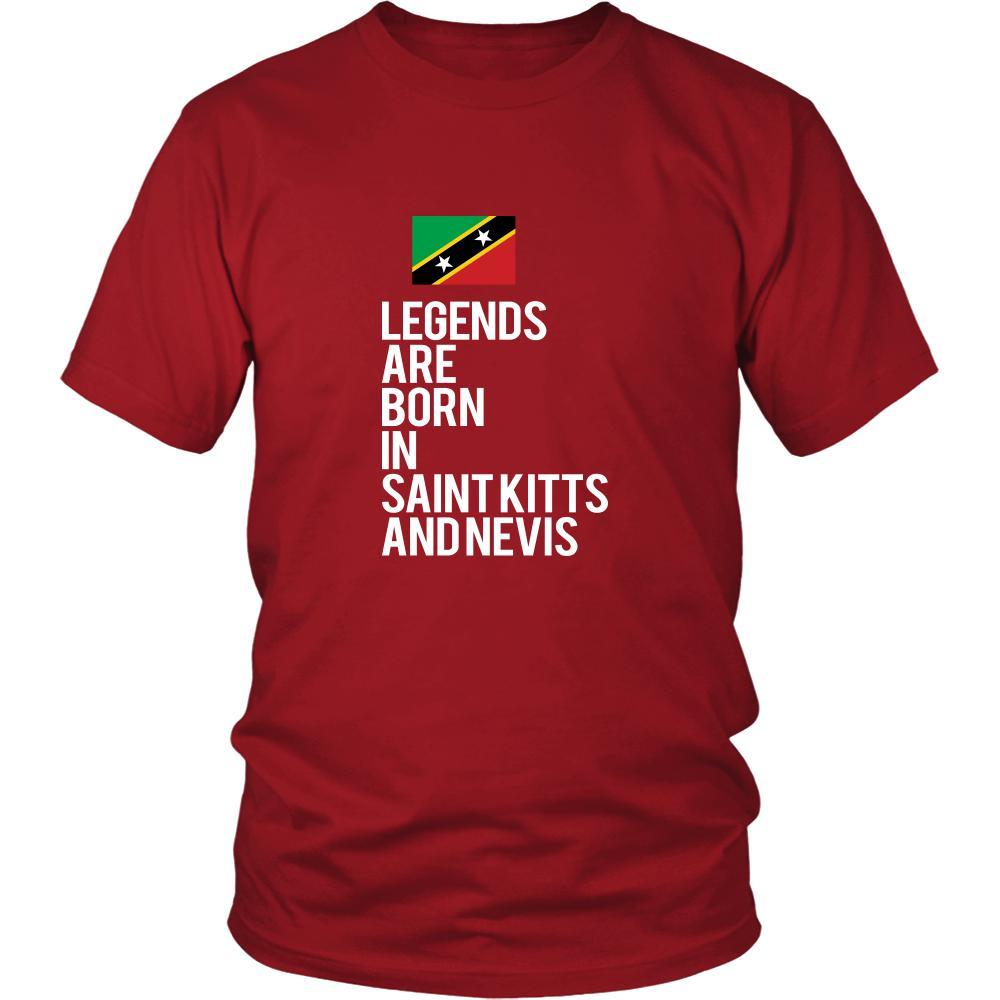 Saint Kitts and Nevis Shirt - Legends are born in Saint Kitts and Nevis - National Heritage Gift-T-shirt-Teelime | shirts-hoodies-mugs