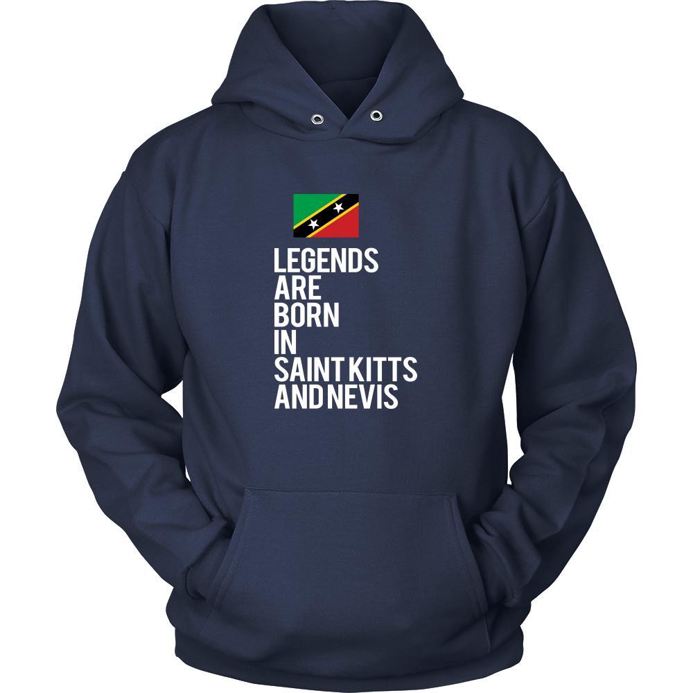 Saint Kitts and Nevis Shirt - Legends are born in Saint Kitts and Nevis - National Heritage Gift-T-shirt-Teelime | shirts-hoodies-mugs