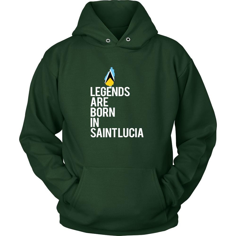 Saint Lucia Shirt - Legends are born in Saint Lucia - National Heritage Gift-T-shirt-Teelime | shirts-hoodies-mugs