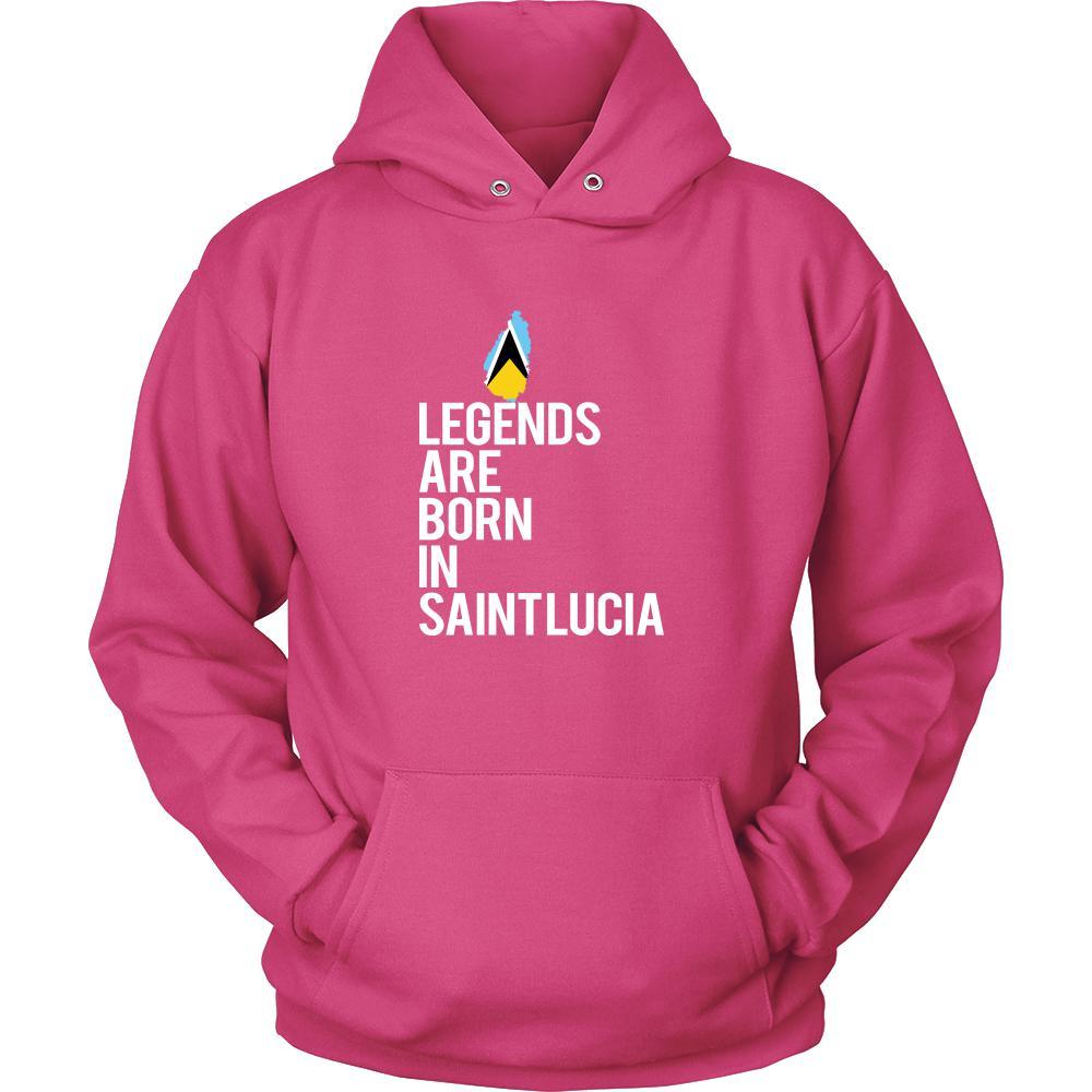 Saint Lucia Shirt - Legends are born in Saint Lucia - National Heritage Gift-T-shirt-Teelime | shirts-hoodies-mugs