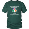 Saint Patrick's Day - " 100 % Cleveland Irish " - custom made funny t-shirts.-T-shirt-Teelime | shirts-hoodies-mugs
