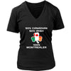 Saint Patrick's Day - " 100% Montreal Canada Irish " - custom made unique t-shirt.-T-shirt-Teelime | shirts-hoodies-mugs