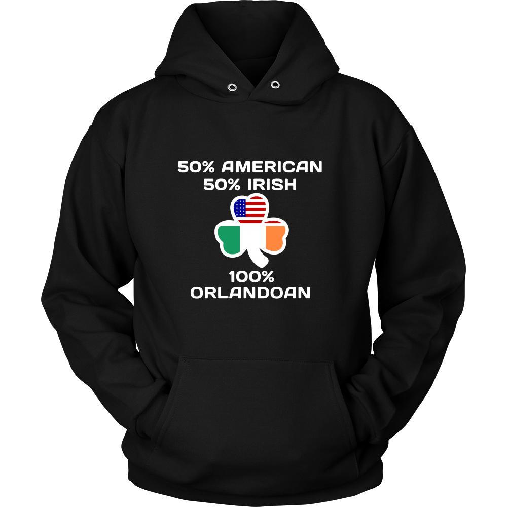 Saint Patrick's Day - " 100 % Orlando Irish " - custom made apparel.-T-shirt-Teelime | shirts-hoodies-mugs