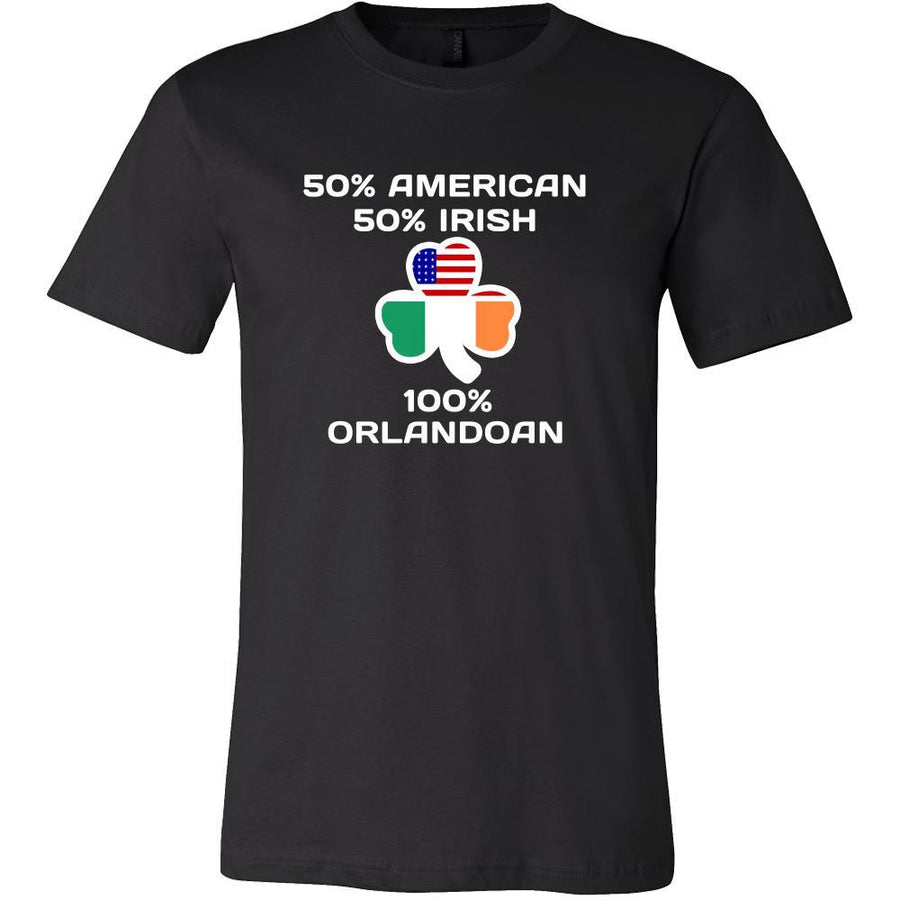Saint Patrick's Day - " 100 % Orlando Irish " - custom made funny t-shirts.-T-shirt-Teelime | shirts-hoodies-mugs