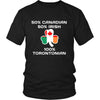 Saint Patrick's Day - " 100 % Toronto Canada Irish " - custom made funny t-shirts.-T-shirt-Teelime | shirts-hoodies-mugs