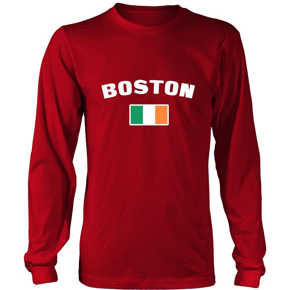Saint Patrick's Day - "Boston Parade Irish Flag" - custom made cool apparel.-T-shirt-Teelime | shirts-hoodies-mugs