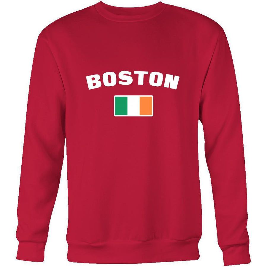 Saint Patrick's Day - "Boston Parade Irish Flag" - custom made cool apparel.-T-shirt-Teelime | shirts-hoodies-mugs