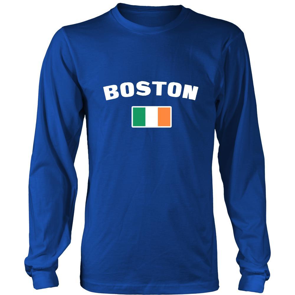 Saint Patrick's Day - "Boston Parade Irish Flag" - custom made cool apparel.-T-shirt-Teelime | shirts-hoodies-mugs