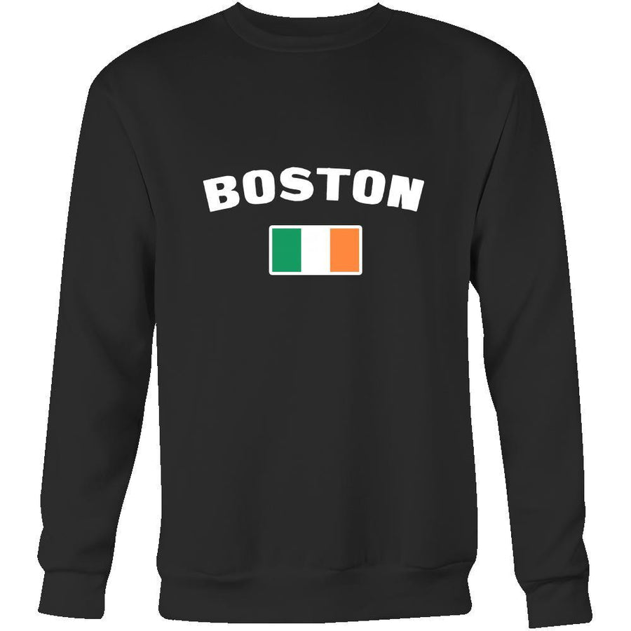 Saint Patrick's Day - "Boston Parade Irish Flag" - custom made cool apparel.-T-shirt-Teelime | shirts-hoodies-mugs