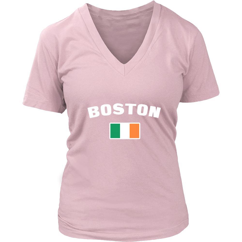 Saint Patrick's Day - " Boston Parade Irish Flag " - custom made festive t-shirts.-T-shirt-Teelime | shirts-hoodies-mugs