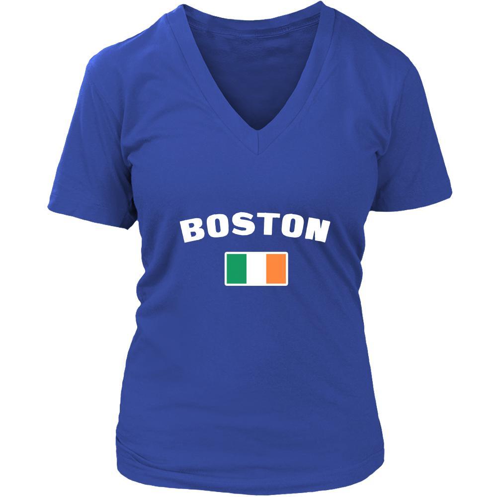 Saint Patrick's Day - " Boston Parade Irish Flag " - custom made festive t-shirts.-T-shirt-Teelime | shirts-hoodies-mugs