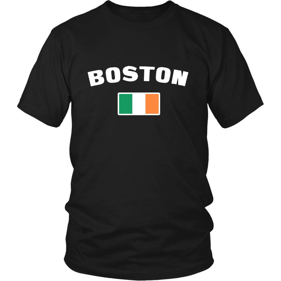 Saint Patrick's Day - " Boston Parade Irish Flag " - custom made festive t-shirts.-T-shirt-Teelime | shirts-hoodies-mugs