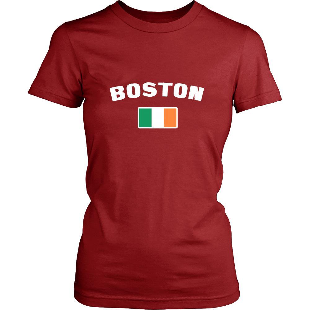 Saint Patrick's Day - " Boston Parade Irish Flag " - custom made festive t-shirts.-T-shirt-Teelime | shirts-hoodies-mugs