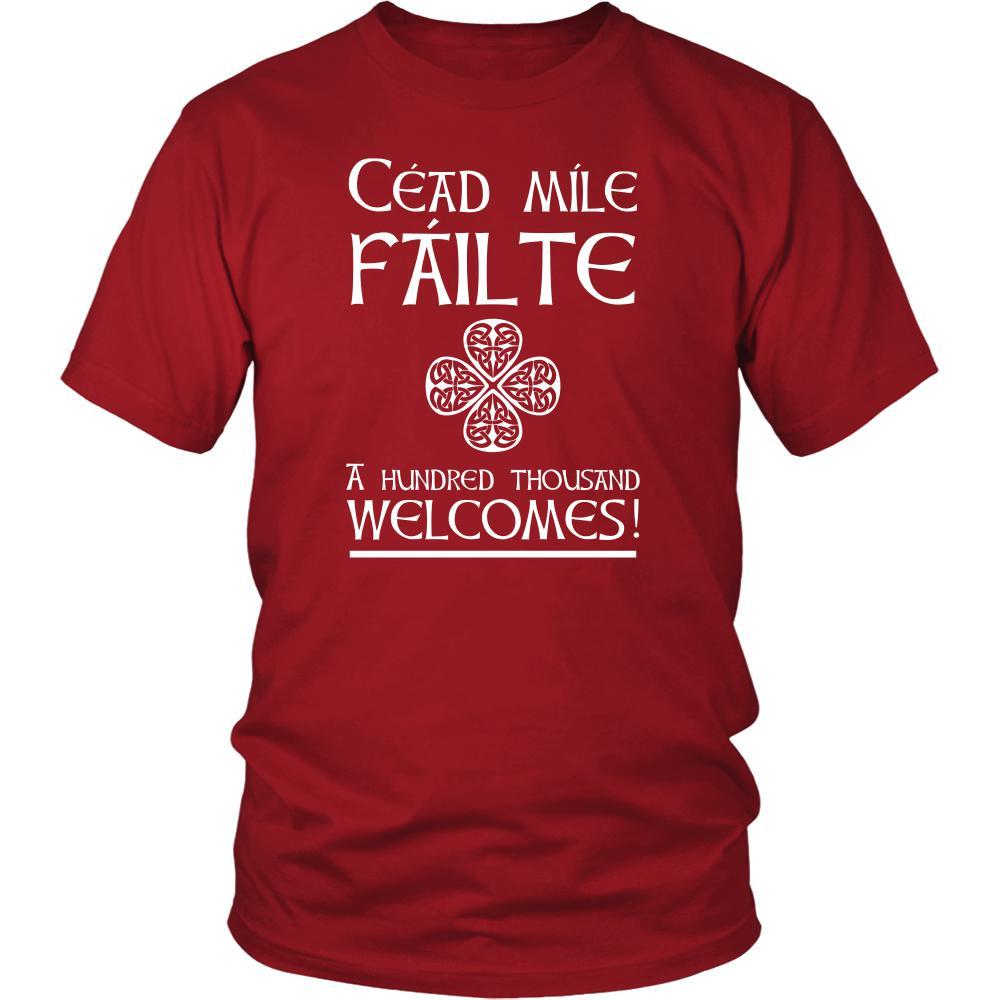 Saint Patrick's Day - Cead MIle Failte - A hundred Thousant Welcomes! - custom made t-shirt-T-shirt-Teelime | shirts-hoodies-mugs