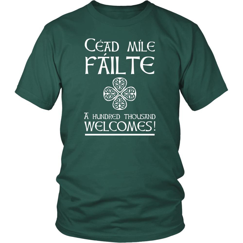 Saint Patrick's Day - Cead MIle Failte - A hundred Thousant Welcomes! - custom made t-shirt-T-shirt-Teelime | shirts-hoodies-mugs